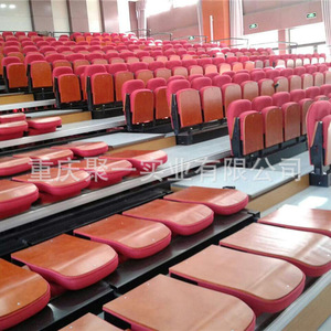Asientos Retráctiles para Grandes Eventos, Color Verde, 3 Filas de Asientos para Uso en Estadios Deportivos y Teatros - Product Image 2