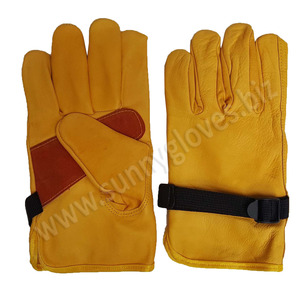Guantes de cuero de Palma de jardín, guantes de conducción de trabajo por Sunny, venta de fábrica - Product Image 4