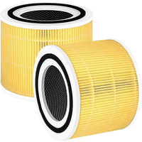 Filtre à air PP cylindrique HEPA à charbon actif / Filtre compatible avec LEVOIT Core 300/300S/Core P350 Fournisseur de filtres