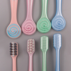 แปรงสีฟันขนนุ่ม 19 ซม. ไนลอน แบบใช้มือ สำหรับผู้ใหญ่ ใช้ในบ้าน - Product Image 2