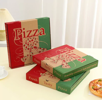 Offre Spéciale pas cher prix de gros personnalisé boîte à pizza emballage de couche isolante conception colorée pour usage alimentaire industriel