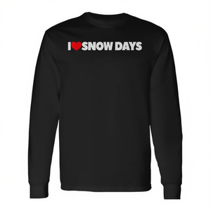 T-shirt a maniche lunghe I Love Snow Days - Product Image 2