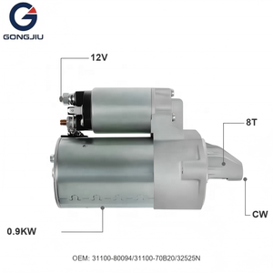 Moteur de démarrage fiable 12V 0.9Kw 8T 8 dents pour Suzuki Super Carry Pickup 32525N CW en sens horaire <span class=keywords><strong>Prix</strong></span> usine - Product Image 2