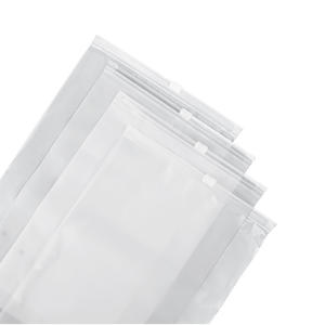 Wholesale Cross Border Pe <b>Transparent</b> Zipper Bags Printed Frosted Clothing Packaging For <b>Underwear</b> Socks Garment Organizer - Product Image 2