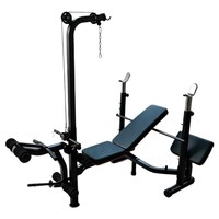 Banc de musculation multifonctionnel pliable pour triceps, support de presse à domicile, cadre de musculation intérieur, support de barre polyvalent