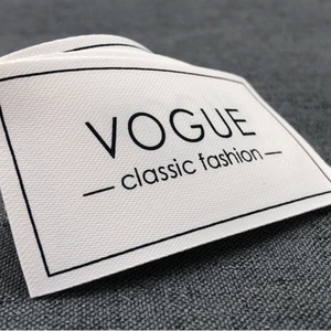 Etiqueta de cuello con logotipo personalizado, etiquetas principales de poliéster y algodón para prendas, parche para coser en ropa o bolsos, etiqueta tejida lavable - Product Image 5