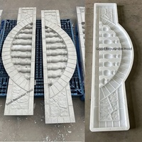 Panneaux de bordure en béton préfabriqué Interlock, moules en PP injecté pour pierre, moules en ABS pour béton, pour murs extérieurs, clôtures et colonnes