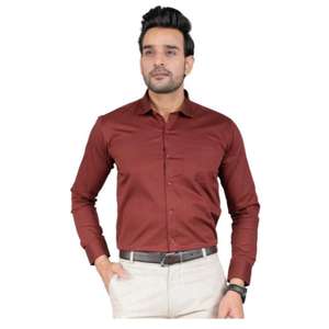 Hauts à boutons à manches longues décontractés pour hommes d'affaires professionnels vêtements à col non repassants respirants disponibles Plus - Product Image 1