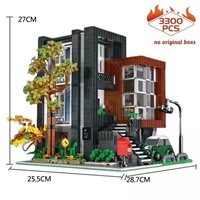 Mork 10205, Juego de Bloques de Construcción de Plástico ABS, Ciudad Modular, Vista de Calle, Bloques de Construcción DIY para Niños de 5 a 7 Años, Edificios Modernos 1:8