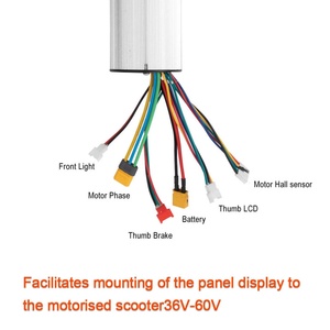 Conjunto de Pantalla y Controlador de Frenos de 5.5 Pulgadas para Scooter Eléctrico, 36V, Aleación de Aluminio y Carbono, Accesorios - Product Image 4