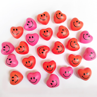 Balle anti-stress en mousse PU souple en forme de cœur avec logo personnalisé, jouet sensoriel moelleux à remontée lente, cadeaux promotionnels de bienvenue pour