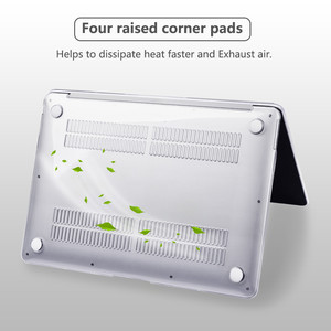 Funda <span class=keywords><strong>para</strong></span> portátil <span class=keywords><strong>para</strong></span> Macbook M1 Chip Air Pro Retina 11,6 12 13,3 15,4 16 pulgadas Crystal Clear Hard PC Laptop Shell - Product Image 3