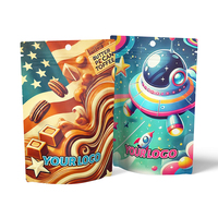 Bolsa de plástico personalizada, bolsa de pie, 3,5g, embalaje de Mylar, cierre de cremallera, a prueba de niños, diseño gratuito, embalaje MOQ Loq