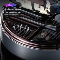 Diffuseur d'air de voiture moderne à énergie solaire en forme de rose, purificateur d'air rotatif en hélicoptère, ornement, accessoires de voiture en plastique