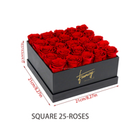 Fleurs décoratives en gros, cadeau pour la Saint-Valentin, roses stabilisées naturelles immortelles, éternelles, préservées pour toujours, en boîte