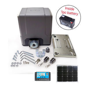 Ouvre-porte <span class=keywords><strong>coulissant</strong></span> électrique à énergie <span class=keywords><strong>solaire</strong></span> de 800kg avec batterie intérieure moteur à courant continu opérateur de porte automatique à distance pour porte coulissante - Product Image 1