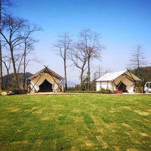 4x6m Luxe Vierkante Safaritent Buiten <span class=keywords><strong>Camping</strong></span> Evenement Decoratie voor Hotels en Campingplaatsen Vierkante Folk Tent - Product Image 3