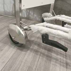 Carro de equipaje de aeropuerto de acero inoxidable de 4 ruedas a la venta - Product Image 5