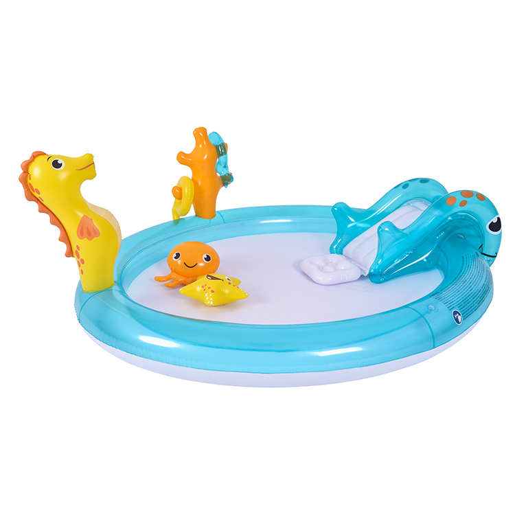 Надувной бассейн, игровой центр, надувной бассейн с горкой