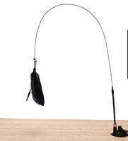 Jouet en forme de stylo Laser plumes Pour animal de compagnie, stylo Laser collant en Pu, poudre cataire herbe-aux-chats, Jouet de mouvement, poisson Betta, pince électrique, factice,