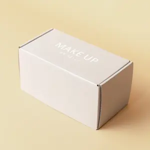 Kişiselleştirilmiş sert sert kraft oluklu posta küçük kozmetik kağıdı özel hediye karton mukavva kutu ambalaj