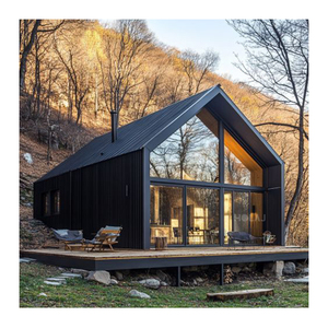 Petite maison modulaire préfabriquée polygone <span class=keywords><strong>en</strong></span> <span class=keywords><strong>bois</strong></span> à structure <span class=keywords><strong>en</strong></span> acier de luxe personnalisable pour salle de bain, supermarché pour hôtel de villégiature - Product Image 4