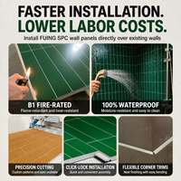 Panneaux muraux décoratifs géométriques en marbre SPC modernes et imperméables, vente en gros d'usine, pour villas et salons