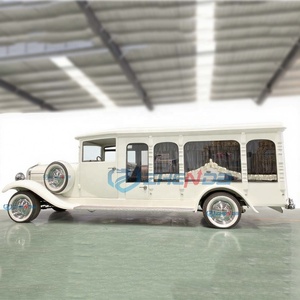 Factory Customized Vintage White Coffin Carriage Horse Wagon Antique Electric Buggy Electric Funeral Horse Hearse - Product Image 4