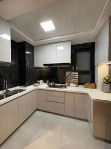 2025 Custom Manufacture High Quality Kitchenette Modular <b>Island</b> <b>Table</b> Solid Wood Gabinetes De Cocina Modern Kitchen Cabinets - Product Image 2