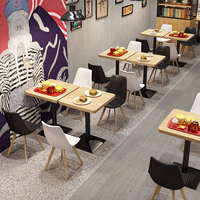 Tables et chaises de restaurant de restauration rapide de cafétéria d'école pour magasin de Burger de bar de collation de macdonald's