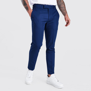<span class=keywords><strong>Pantalon</strong></span> <span class=keywords><strong>de</strong></span> <span class=keywords><strong>costume</strong></span> extensible résistant aux plis et au repassage pour hommes d'affaires Gentleman haut <span class=keywords><strong>de</strong></span> gamme automne <span class=keywords><strong>pantalon</strong></span> décontracté à jambe droite pour hommes - Product Image 2