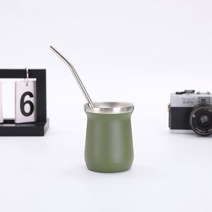 Creative Portable 8oz Stainless Steel Mini Insulated Coffee <b>Mug</b> - Product Image 6