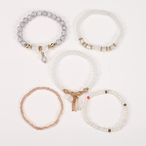 Fashion Jewelry <b>Beaded</b> <b>Bracelets</b> Set Crystal Rhinestone Tassel Women's Gift <b>Bracelets</b> Made In China - Product Image 3