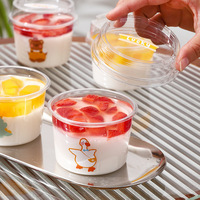 Dessert Pudding au Lait de Coco Double Couche, Mousse de Lait Cuite, Glace Alaska à Emporter, Boîte d'Emballage, Coupe de Mousse, Pot de Yaourt