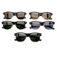 Lunettes de soleil polarisées en acétate de haute qualité pour hommes et femmes, avec verres dégradés effet écaille de tortue, protection UV400