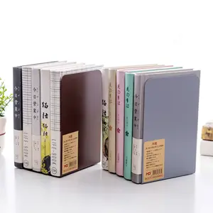 Decorative Metal Book End Supports for Shelves Gauge Metal Book Divider Stopper Holders with Non-Slip Anti-Scratch Rubber Pads