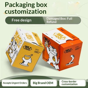 Boîte d'emballage personnalisée en carton blanc pour cadeaux et artisanat, boîte à surprises pour en-cas - Product Image 5