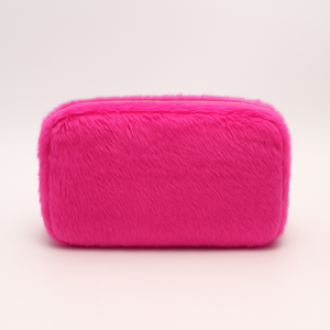 Organizzatore per Articoli da Toeletta Invernale Personalizzato per Donne, Pochette da Viaggio con Cerniera in Peluche, Borsa per il Trucco in Pelliccia <span class=keywords><strong>Cosmica</strong></span>, Ampia Borsa Portaoggetti Accogliente - Product Image 1