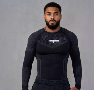 Camiseta Deportiva Unisex de <span class=keywords><strong>Batman</strong></span>, Manga Larga, Secado Rápido, Transpirable, Elástica, con Estampado de Puntos, Ajustada - Product Image 1