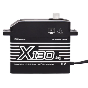 Yipinservo 8.4V 130kg.cm Motor sin Escobillas, Servo de Gran Torque de Molde Privado, Alta Velocidad, Accesorios para Coches y Barcos RC a Escala 1/5 - Product Image 1