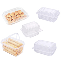 Boîtes en plastique PET pour aliments, macarons, desserts, tiramisu, pâtisseries, boîtes de présentation, barquettes d'emballage pour biscuits, personnalisées