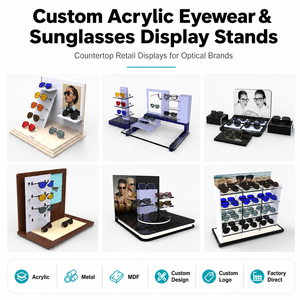 DSP Vietnam Factory Custom Counter LED Eyewear <b>Display</b> Backlit Ad Light <b>Box</b> Smart Sunglasses Watch <b>Display</b> Retail Showcase - Product Image 2