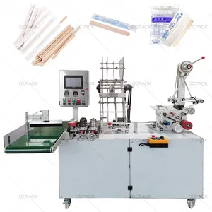 High Speed Automatic Individually Packaging Wooden Stick Paper Wrap Coffee Stirrer Packing Machine