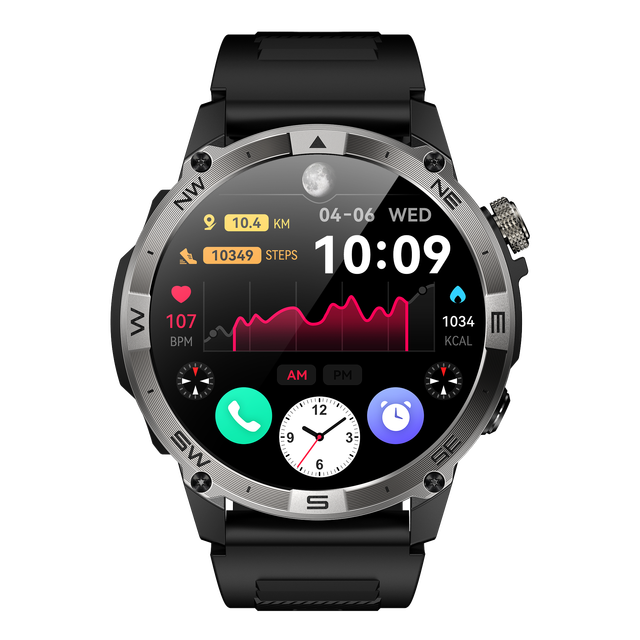 GPS Smart Watch Band Waterproof Sports HK08 1.43Inch Amoled Full Touch Screen Smart Watch with Heart Monitor Fitness Tracker