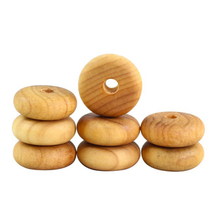Perles d'espacement en bois de cyprès Cliff, 3x8mm, pour la fabrication de bijoux, accessoires, fournitures de perles à texture naturelle - Product Image 4