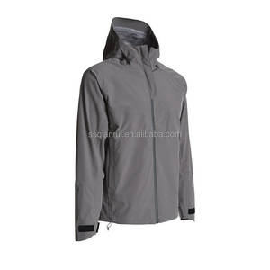 سترة خفيفة الوزن مقاومة للماء للاستخدام الخارجي مع بطانة فليس، سترة واقية من الرياح سريعة الفتح، معطف مطر بنمط مطبوع، سترة صيد بنمط التمويه - Product Image 2