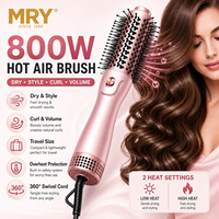 Brosse soufflante MRY 800W avec moteur DC, sèche-cheveux et styler avec protection contre la surchauffe, cordon rotatif à 360°, format voyage, OEM ODM, vente en gros