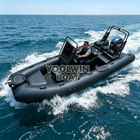 Yacht Tender et Dinghy Yoolwin SP580 à coque en aluminium robuste, bateau pneumatique RIB pour sports nautiques à vendre
