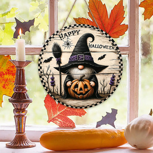 Adorno colgante de madera para puerta, decoración de Halloween transfronteriza, para festival de calabazas, accesorio para escena de fiesta - Product Image 4
