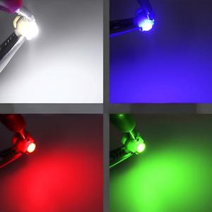 Lampe <span class=keywords><strong>LED</strong></span> <span class=keywords><strong>T5</strong></span> B8.4D <span class=keywords><strong>12V</strong></span> 1W à tête ronde 1SMD pour tableau de bord, phare, console centrale et éclairage de tableau de bord - Product Image 3